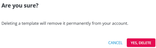 delete confirmation message